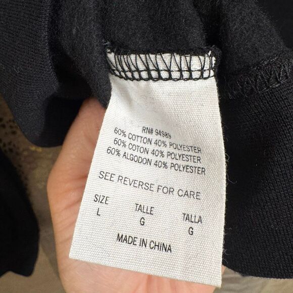 5th & Ocean Black Orange Women's SF MLB Giants Logo Sweatshirt L NWT - Picture 8 of 8